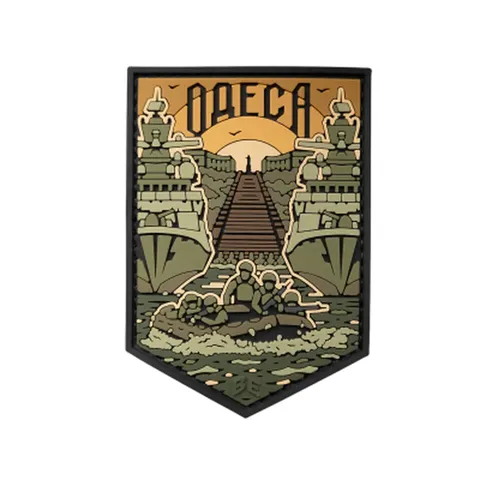ПВХ Патч (шеврон) "Одеса" олива — фото 2