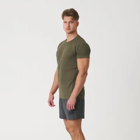Термоактивна футболка Helikon-Tex Functional T-shirt - Quickly Dry - Olive Green — фото 8