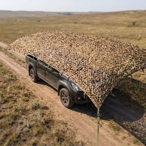 Весняна маскувальна сітка Militex Хвойний ліс 8х10м (площа 80 кв.м.)