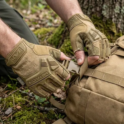 Рукавиці койот Mechanix M-Pact Fingerless