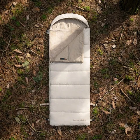 Спальний мішок з підігрівом Naturehike BE400 CNK2300SD021, лівий, бежевий — фото 3