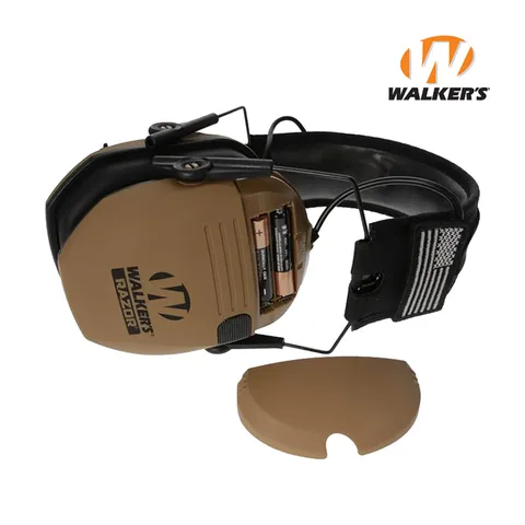 Активні навушники Walker's Razor Slim Original з патчами (Коричневий) — фото 7
