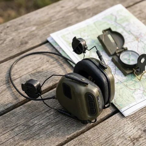Тактичні навушники EARMOR M31Н з кріпленням Олива — фото 3