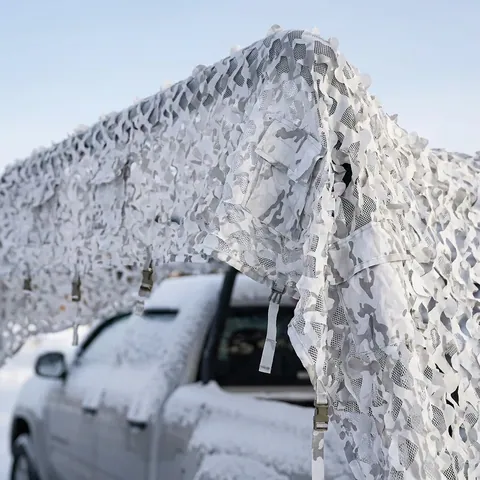 Маскувальна сітка Militex для авто Зимовий мультикам 6х8м (площа 48 кв.м.) — фото 3