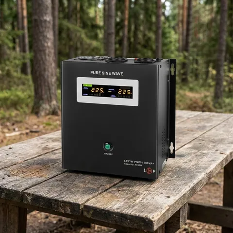 ДБЖ з правильною синусоїдою 24V LPY-W-PSW-1500VA+(1050Вт)10A/15A