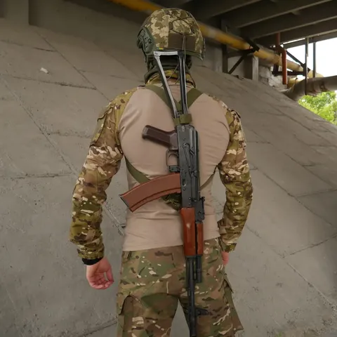 Ремінь 3-х точковий ПОЛІАМІДНИЙ для АК,РПК олива — фото 10