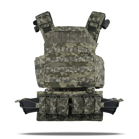 Комплект Плитоноска Kiborg GU Gen.2 з двома підсумками та захистом 1 класу Піксель — фото 10