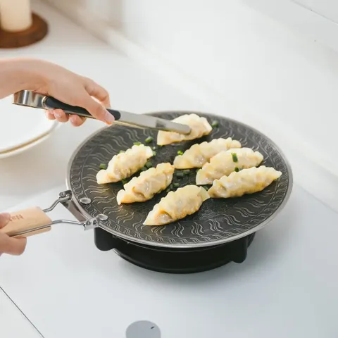 Сковорода з нержавіючої сталі зі складаною ручкою Naturehike CNK2550CF011, 29,5 х 29,5 см — фото 6