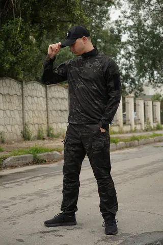Костюм тактичний Twill FS чорний мультикам ( штани+убакс ) — фото 11