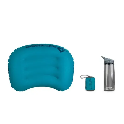 Синя надувна подушка Aeros Ultralight Pillow 12х36х26см — фото 2