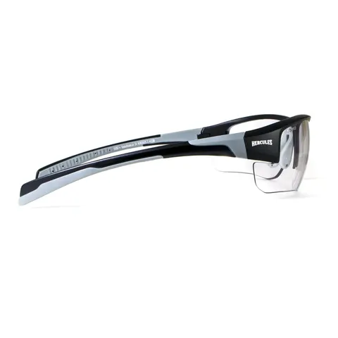 Окуляри біфокальні фотохромні (захисні) Global Vision Hercules-7 Bifocal (+1.5) photochromic (clear), фотохромні прозорі, Чорний — фото 5