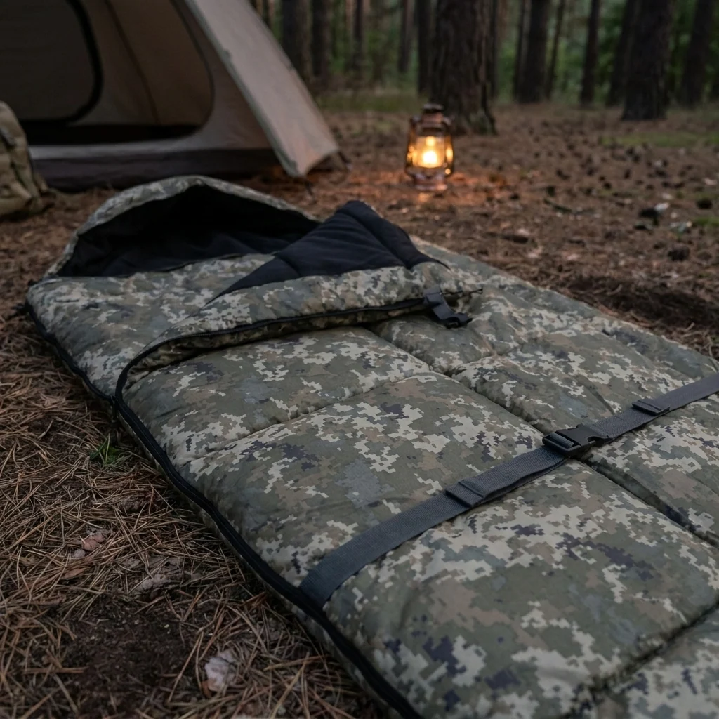 Зимовий спальний мішок Kiborg "Alfa Fleece" -20°C піксель (85x210)