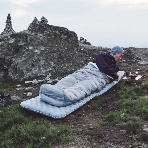 Матрац надувний одномісний UL Naturehike CNK2450WS012, 196*64, коричневий — фото 9