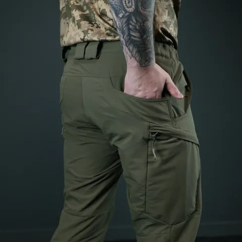 Тактичні літні штани GECON BR | Nylon-Stretch | Колір олива — фото 12