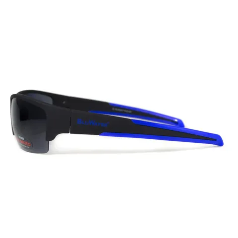 Окуляри поляризаційні BluWater Daytona-2 Polarized (gray), сірі гідрофобні лінзи (Repelon™), Синій — фото 4