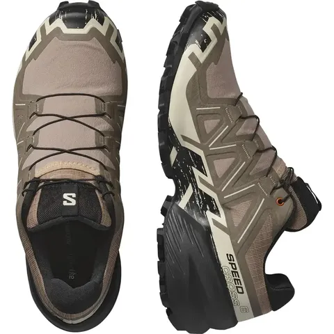 Чоловічі кросівки Salomon SPEEDCROSS 6 Natural/Black/Almond Milk (трейлові, літні) — фото 6