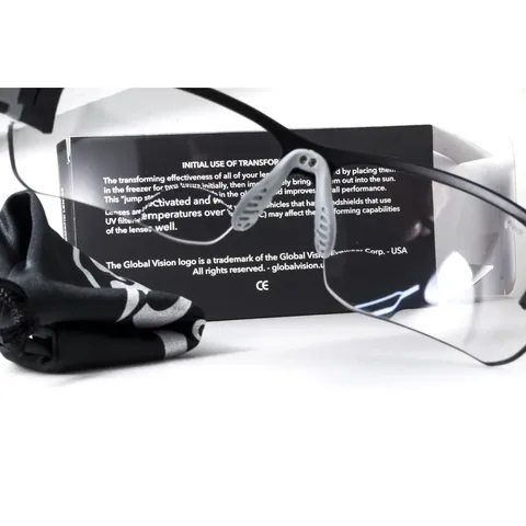 Окуляри біфокальні фотохромні (захисні) Global Vision Hercules-7 Bifocal (+2.5) photochromic (clear), фотохромні прозорі, Чорний — фото 10