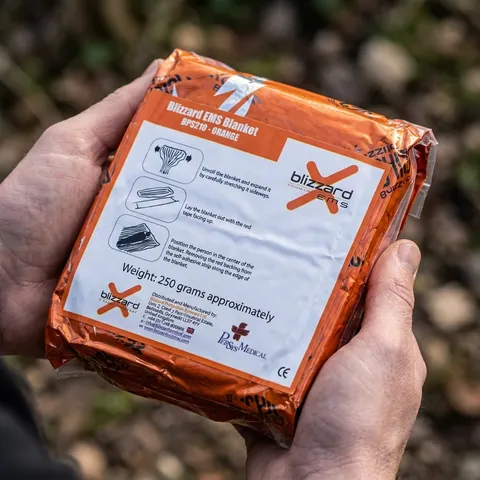 Термоковдра Blizzard EMS Trauma Blanket - Помаранчева - Vacuum Packed — фото 3