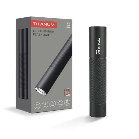 Портативний світлодіодний ліхтарик TITANUM TLF-T14B 300Lm 5000K Black — фото 2