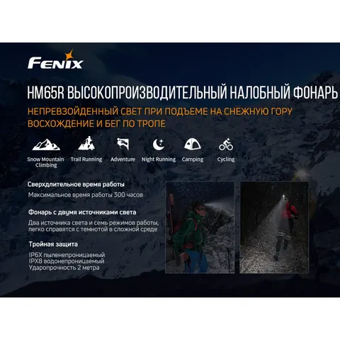 Ліхтар налобний Fenix HM65R — фото 7