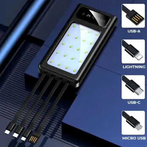 Універсальна мобільна батарея Maxcell PJ0099 120000mAh 2.1A Чорний — фото 5