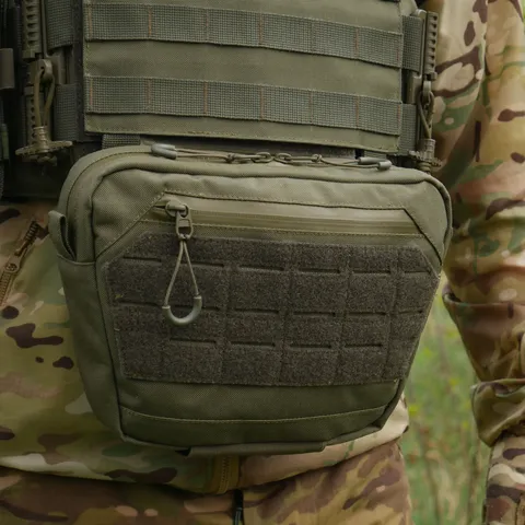 Сумка-напашник XL з балістичним пакетом 1 клас захисту Kiborg GU Сordura Khaki — фото 10