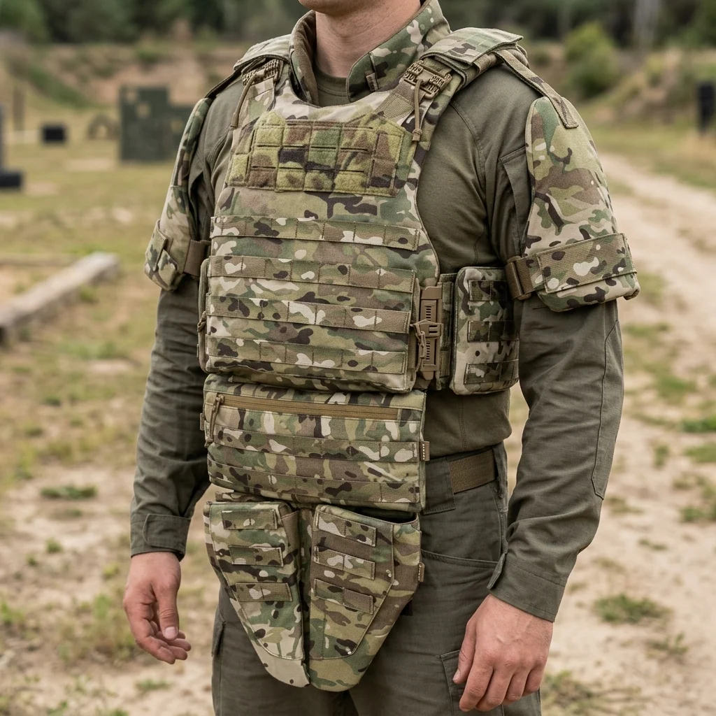 Бронежилет Militex Modular X-1 з балістичним пакетом (2 клас) | Multicam | Cordura USA | Розмір