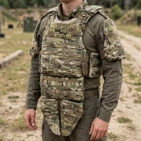 Бронежилет Militex Modular X-1 з балістичним пакетом (2 клас) | Multicam | Cordura USA | Розмір