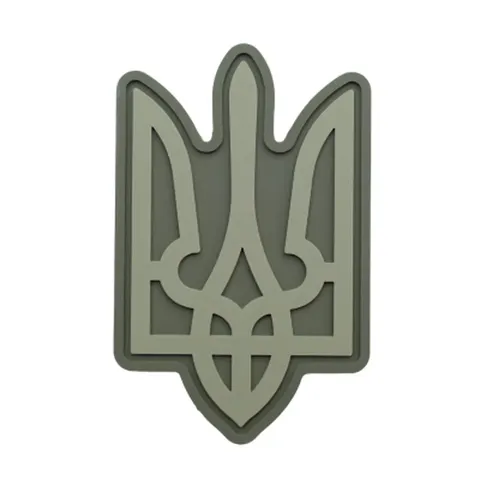 ПВХ Патч (шеврон) "Герб" фігурний олива — фото 2