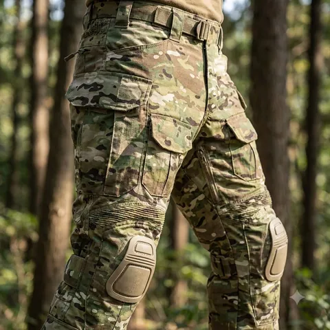 Штани з наколінниками Kalista Military Full-Pro ріп-стоп мультикам — фото 3