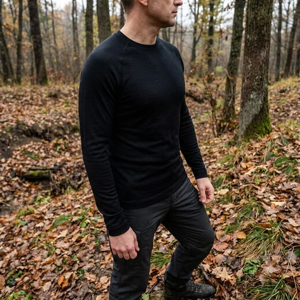Кофта жіноча Smartwool Merino 250 Baselayer Crew, Чорна