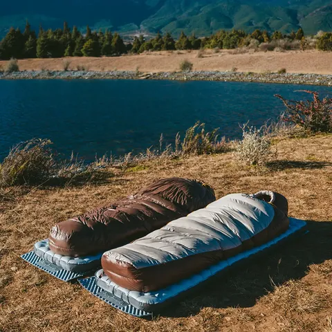 Спальник з натуральним пухом Naturehike Snowbird CNK2550WS014, p-р L, коричневий 400 г — фото 6