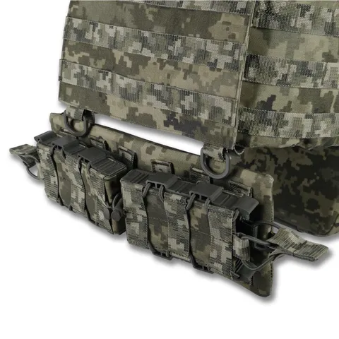 Комплект Плитоноска Kiborg GU Gen.2 з двома підсумками та захистом 1 класу Піксель — фото 9