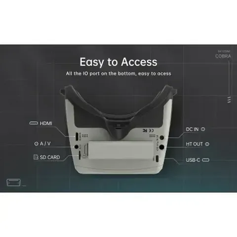 Окуляри FPV Skyzone Cobra X V4 Diversity DVR 5.8GHz 56CH L,X Band — фото 7