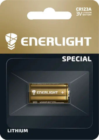 Батарейка літієва ENERLIGHT Lithium ndustrial CR123A, 3V, bli 1 — фото 2