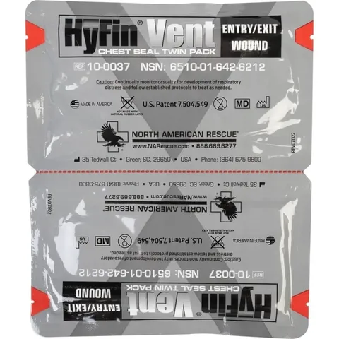 Оклюзійна пов'язка HyFin Vent Chest Seal Twin Pack — фото 2
