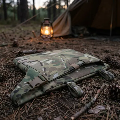 Тактичний каремат (сидушка) 36 × 26 см Militex 20mm Cordura original USA Мультикам