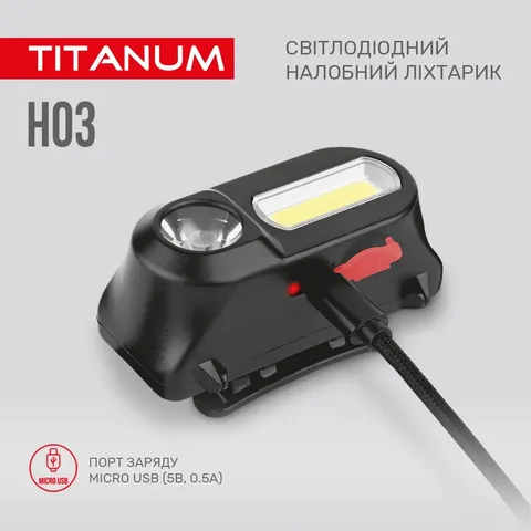 Світлодіодний налобний ліхтар TITANUM 180Lm 6500K — фото 6