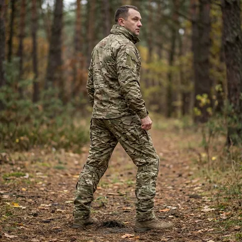 Штани з наколінниками Kalista Military Full-Pro ріп-стоп мультикам