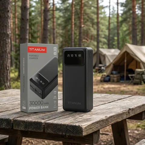 Повербанк 30000mAh TITANUM OL03 Black