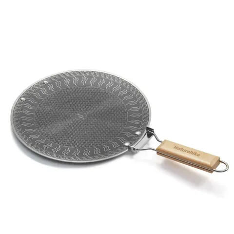 Сковорода з нержавіючої сталі зі складаною ручкою Naturehike CNK2550CF011, 29,5 х 29,5 см — фото 2