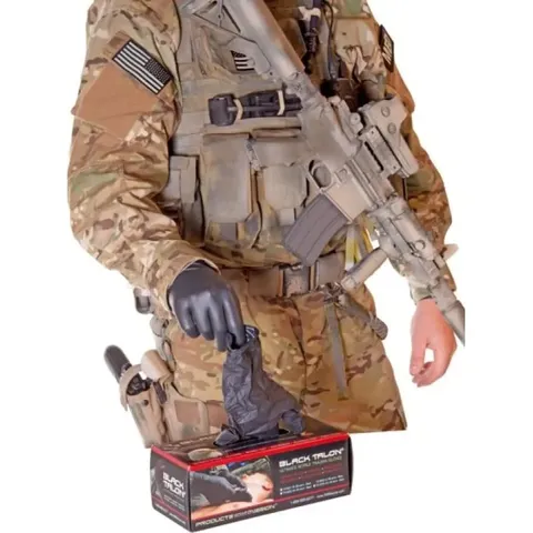 Рукавички медичні нітрилові NAR Black Talon Gloves — фото 6
