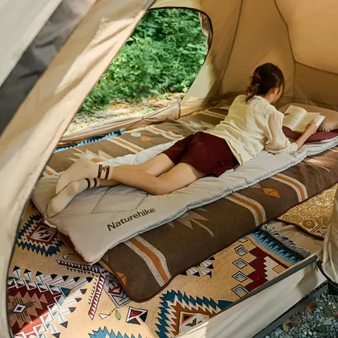 Спальний мішок Naturehike R350 CNH22SD005, бордовий/бежевий — фото 12