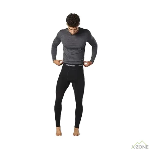 Штани чоловічі Smartwool Merino 150 Lightweight Base Layer Bottom, Black — фото 3