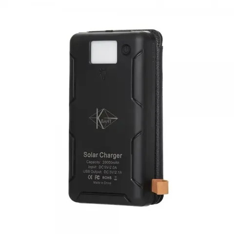 Універсальна мобільна батарея Power Bank Viakihg 10000 mAh Solar (реальна ємність 8000mAh) Чорний — фото 5
