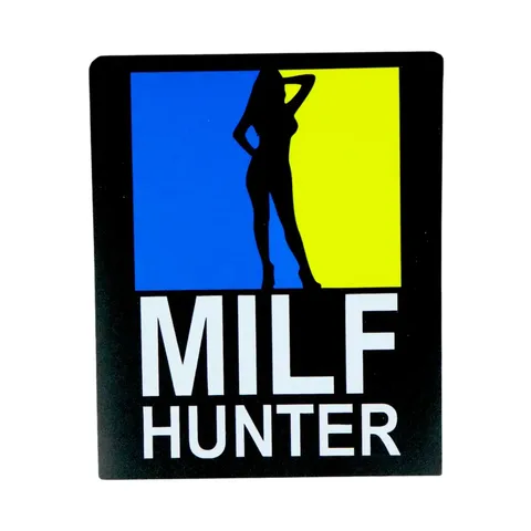 Магніт-Шеврон квадрат Milf Hunter 13,5*16,5 см сувенір на холодильник — фото 2