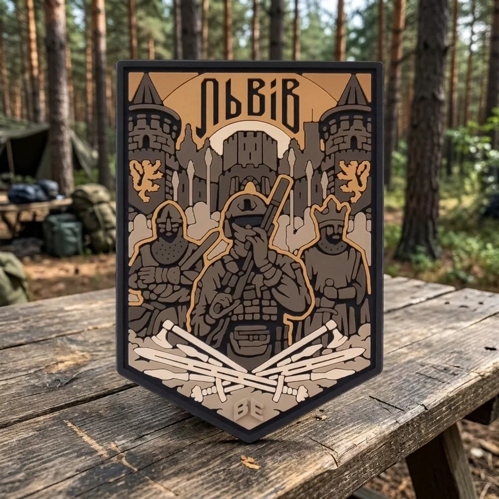 ПВХ Патч (шеврон) "Львів" койот