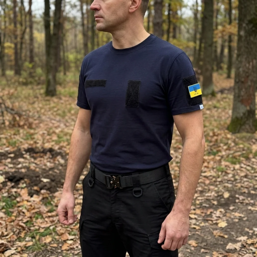 Футболка Pobedov Peremoga темно-синя