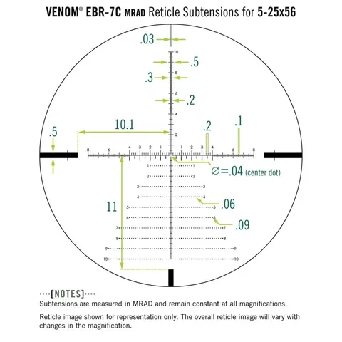 Приціл Vortex Venom 5-25x56 FFP, приц. сетка EBR-7C MOA, под кольца 34 мм. — фото 7