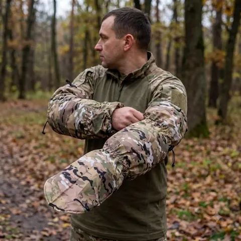 Універсальні військові антитепловізорні нарукавники Мультикам